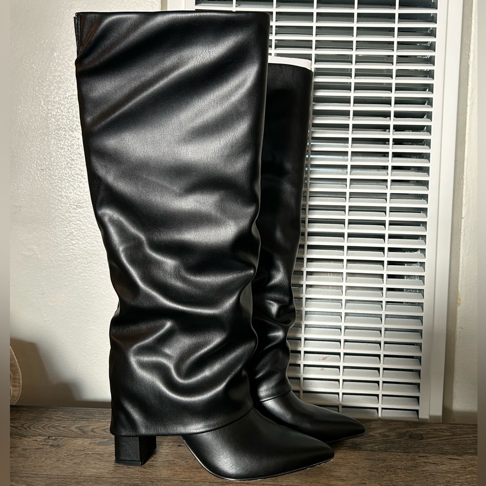 Marc Fisher Black Over the Knee Boots